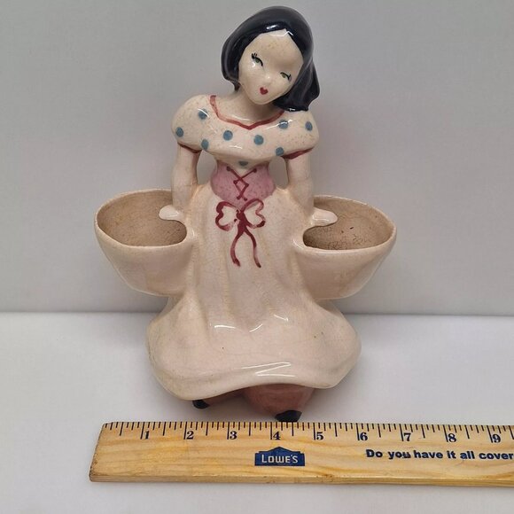 Vintage Kim Ward Lot of 2 Kaye of Hollywood California Pottery Vase Double Sided - Picture 11 of 13